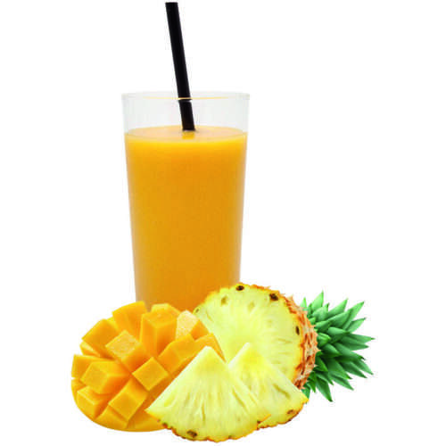 Smoothie Sunshine, drankje van ananas en mango sap.
